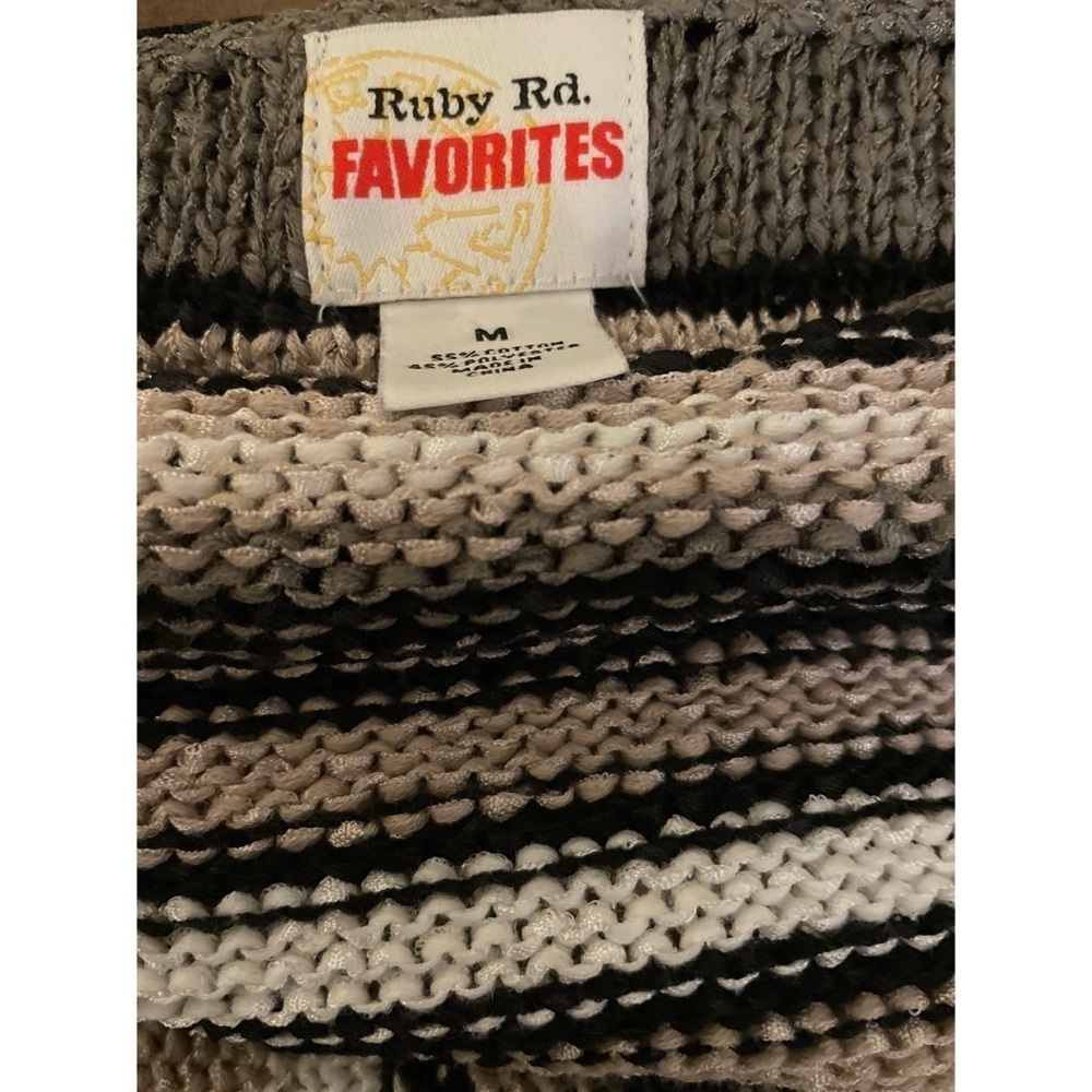 Ruby Rd. Sweater With Fringe Size Medium - Picture 4 of 5